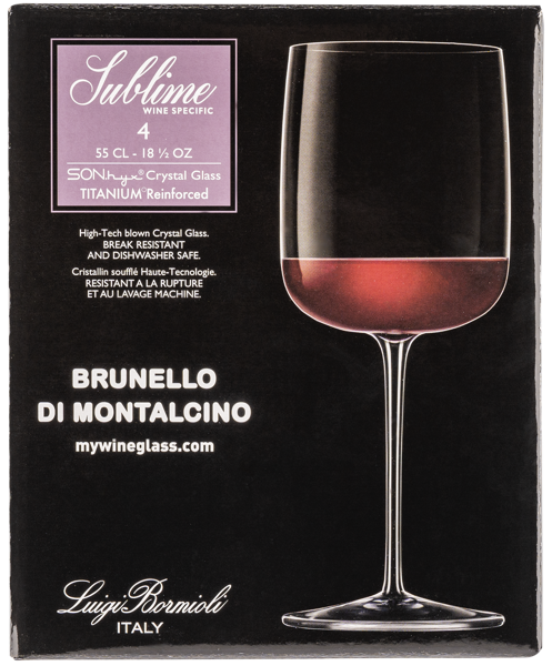 Изображение Бокал 550мл для вина Луиджи Бормиоли сублим Луиджи Бормиоли к/у, 4 шт