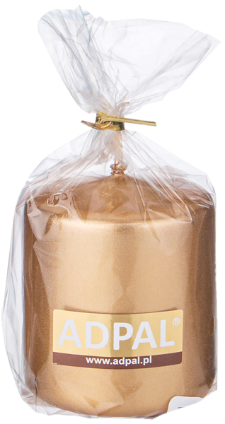 Изображение Свеча 7см столбик Эдпол селебрейшн золотая Эдпол , 1 шт