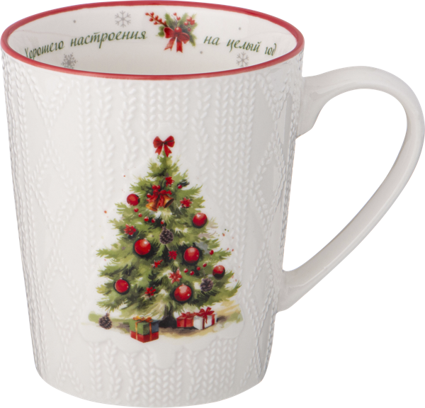 Изображение Кружка 400мл белая Лефард хорошего настроения Лефард , 1 шт