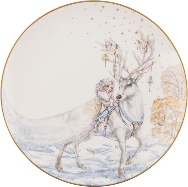 Изображение Тарелка 20,5см белая Лефард снежная королева Лефард , 1 шт