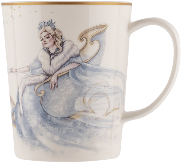 Изображение Кружка 400мл белая Лефард снежная королева в повозк Лефард , 1 шт