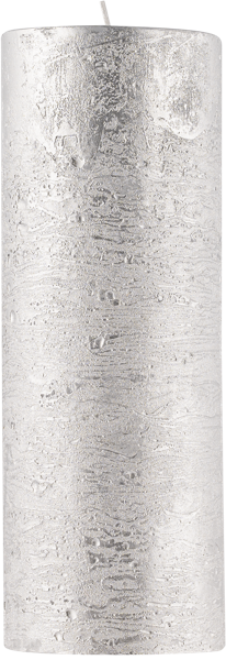 Изображение Cвеча 20см столбик Мельт серебристая Кэндл фэктори , 1 шт