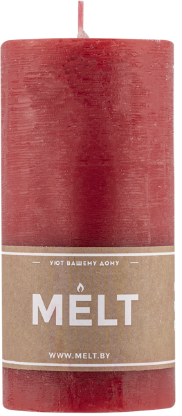 Изображение Cвеча 15см столбик Мельт бургундия Кэндл фэктори , 1 шт