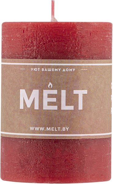 Изображение Cвеча 10см столбик Мельт бургундия Кэндл фэктори , 1 шт