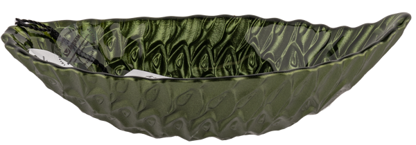 Изображение Миска 16см стекло Аксам шишка зеленая Аксам , 1 шт