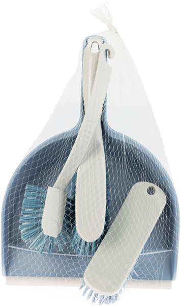 Изображение Набор для уборки Купман совок + 3 щетки голубой Купман Интернэшнл , 1 шт