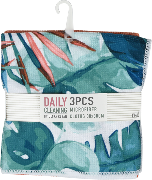 Изображение Тряпка 30см для уборки Купман тропики микрофибра Купман Интернэшнл , 3 шт
