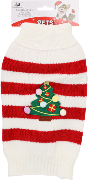 Изображение Свитер 30-35см для питомца Купман новогодний в полоску Купман Интернэшнл , 1 шт