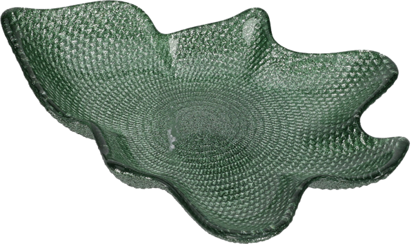 Изображение Тарелка 21см стекло Купман елочка цветная мятая в ас Купман Интернэшнл , 1 шт