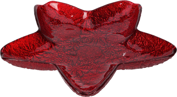 Изображение Тарелка 21см стекло Купман звезда цветная мятая в ас Купман Интернэшнл , 1 шт