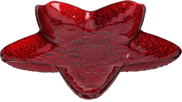 Изображение Тарелка 15см стекло Купман звезда цветная мятая в ас Купман Интернэшнл , 1 шт