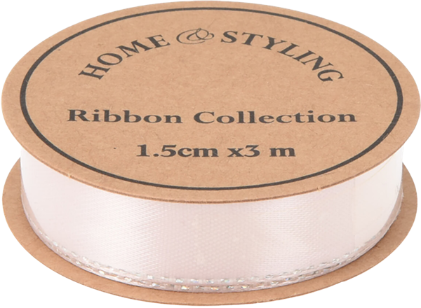 Изображение Лента 3м атласная Купман 1,5см пастельная кремовая Купман Интернэшнл , 1 шт