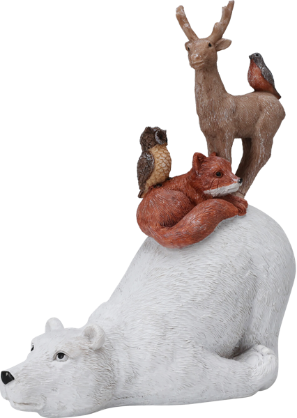 Изображение Статуэтка 21см Купман полярный медведь и звери Купман Интернэшнл , 1 шт