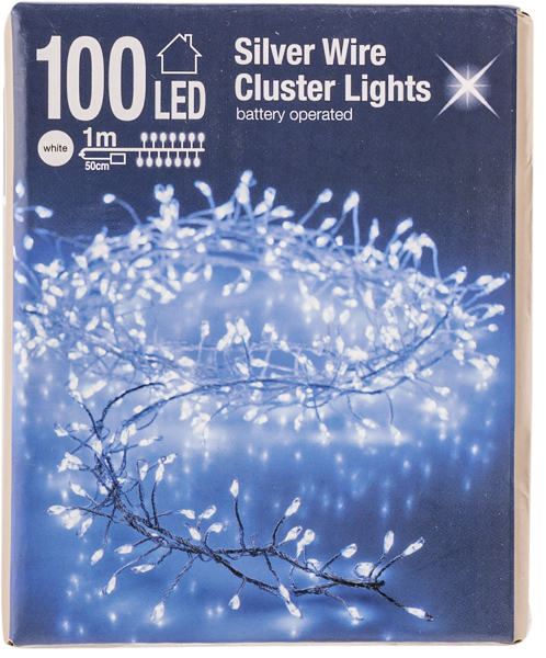 Изображение Электрогирлянда 1м Купман роса 100 белых ЛЕД ламп Купман Интернэшнл к/у, 1 шт