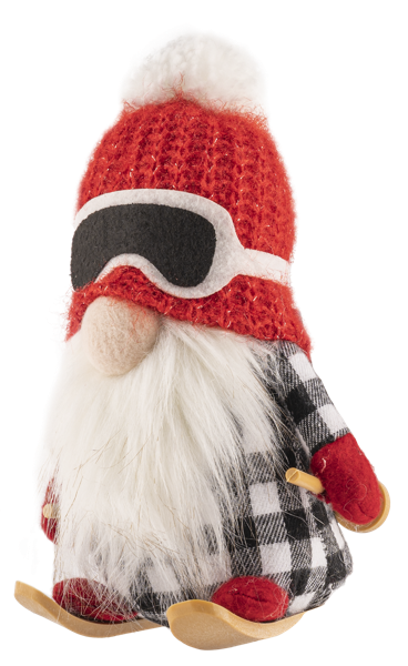 Изображение Светильник 23см на батарейках Купман гном лыжник Купман Интернэшнл , 1 шт