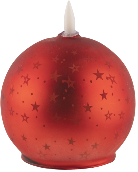Изображение Светильник 10см красный Купман елочный шар Купман Интернэшнл , 1 шт