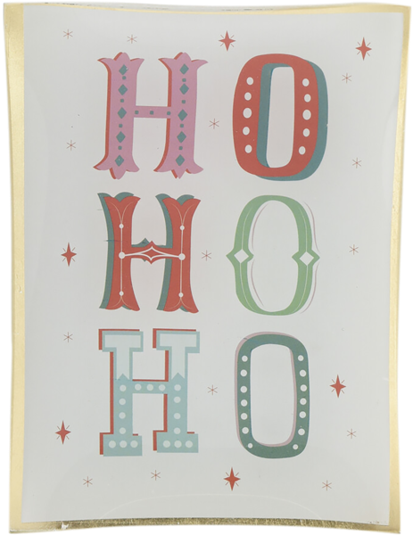 Изображение Тарелка 10*14см стекло Купман новогодняя кремовая Купман Интернэшнл , 1 шт