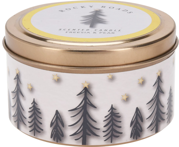 Изображение Свеча 8*5см в банке Купман арома елки черно-белая Купман Интернэшнл , 1 шт