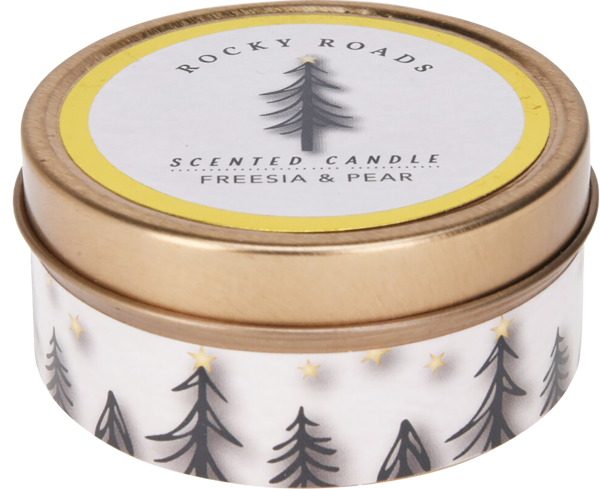 Изображение Свеча 6*3см в банке Купман арома елки черно-белая Купман Интернэшнл , 1 шт