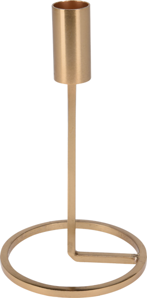 Изображение Подсвечник 19см Купман золотой закрученный Купман Интернэшнл , 1 шт