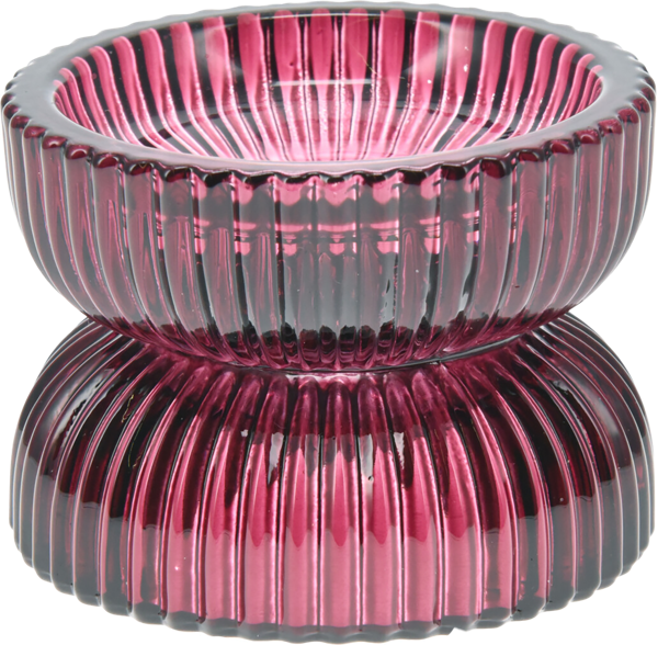 Изображение Подсвечник 7,8см стекло Купман фигурный розовый Купман Интернэшнл , 1 шт