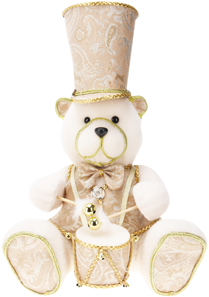 Изображение Фигурка 33см Купман мишка в шляпе с барабаном Купман Интернэшнл , 1 шт