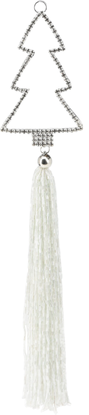 Изображение Подвеска 25см металл Купман фигурка с кисточкой сереб Купман Интернэшнл , 1 шт