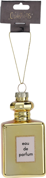 Изображение Елочное украшение 9см стекло Купман парфюм цветное Купман Интернэшнл , 1 шт