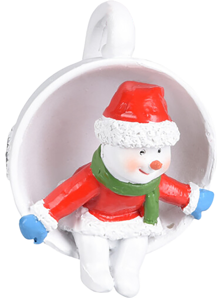 Изображение Елочное украшение 6см Купман санта олень в чашке в асс Купман Интернэшнл , 1 шт