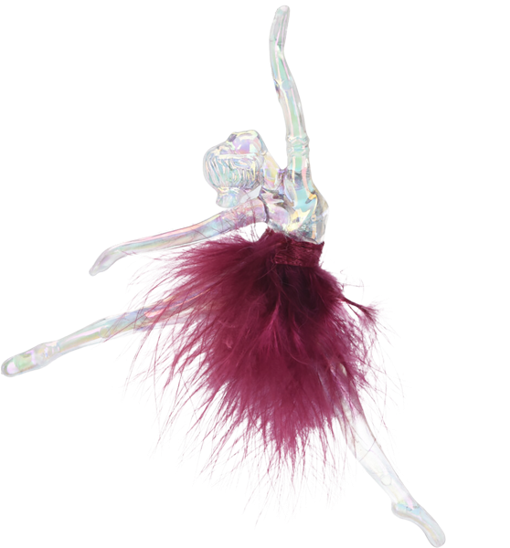 Изображение Подвеска 15см пластик Купман балерина в юбке из перьев Купман Интернэшнл , 1 шт