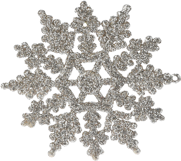 Изображение Елочное украшение 10см пластик Купман снежинка с блестками золо Купман Интернэшнл , 1 шт