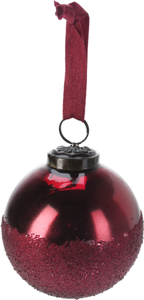 Изображение Шар 8см стекло Купман винный Купман Интернэшнл к/у, 1 шт