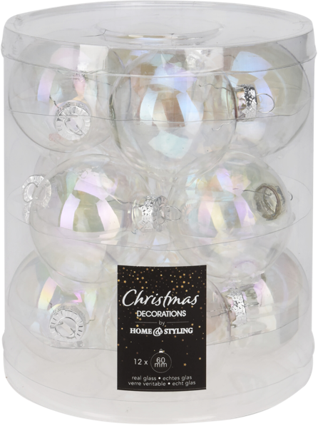 Изображение Шар 6см стекло Купман перламутровый Купман Интернэшнл п/у, 12 шт