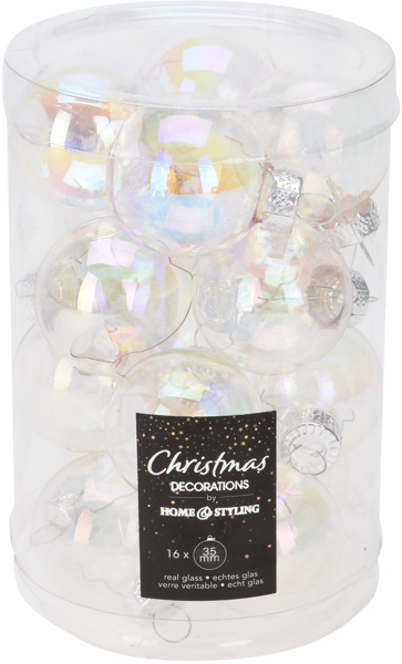 Изображение Шар 3,5см стекло Купман перламутровый Купман Интернэшнл п/у, 16 шт