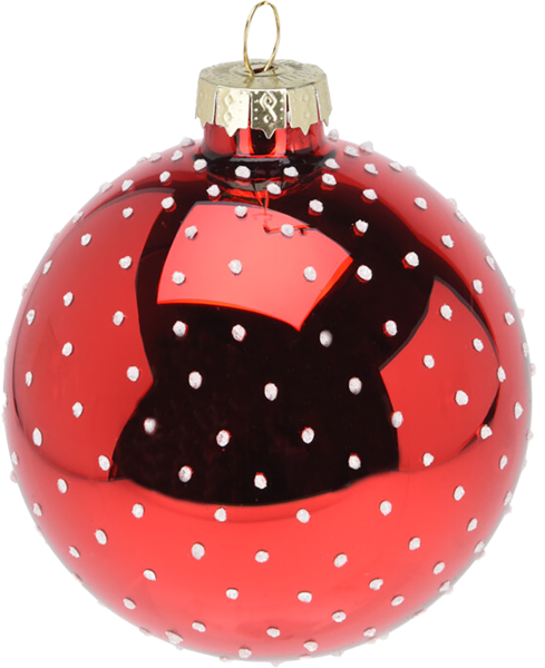 Изображение Шар 8см стекло Купман цветной в точку в асс Купман Интернэшнл , 1 шт