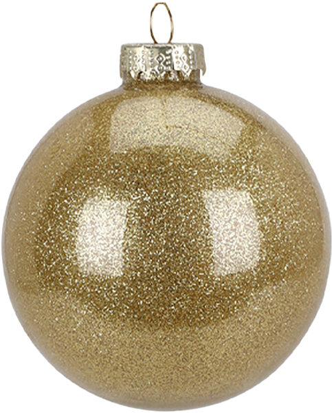 Изображение Шар 8см стекло Купман золотой блестящий в асс Купман Интернэшнл , 1 шт