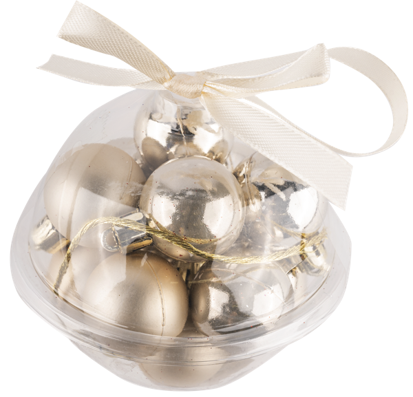 Изображение Шар 3см пластик Купман кремовый глянцевый матовы Купман Интернэшнл п/у, 12 шт