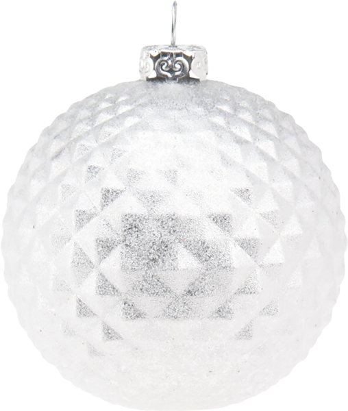 Изображение Шар 8см пластик Купман змеиный серебряный Купман Интернэшнл , 1 шт