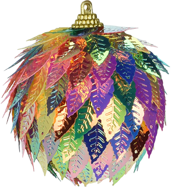 Изображение Шар 6см пластик Купман листики хамелеоны Купман Интернэшнл , 1 шт