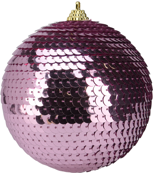 Изображение Шар 11см Купман пайетки розовый Купман Интернэшнл , 1 шт