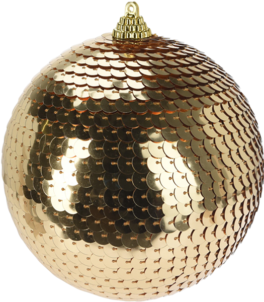 Изображение Шар 11см Купман пайетки золотой Купман Интернэшнл , 1 шт