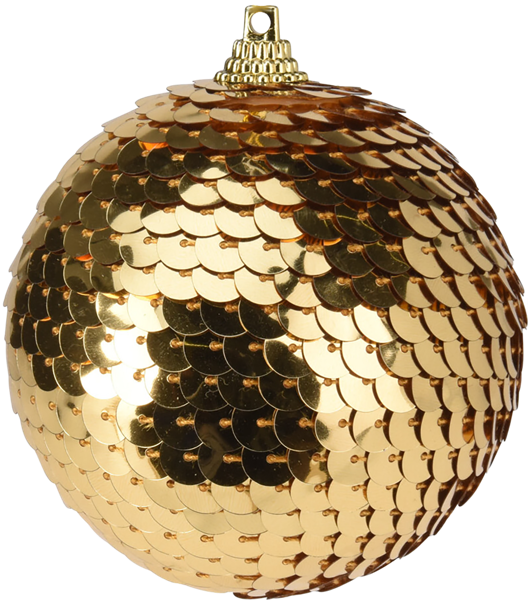 Изображение Шар 7см Купман пайетки золотой Купман Интернэшнл , 1 шт