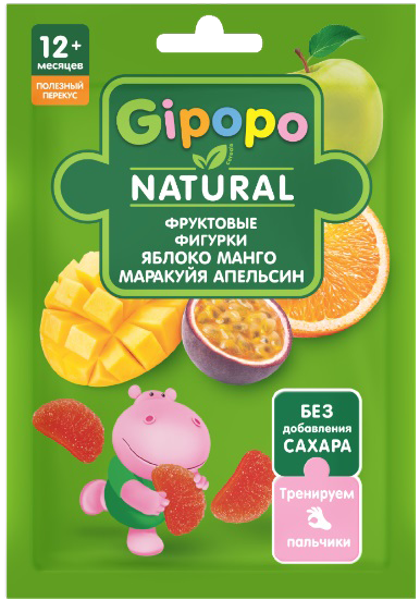 Изображение Фруктовые кусочки с 12 мес Гипопо ябл манг маракуйя апел Копэкер Агро м/у, 15 г