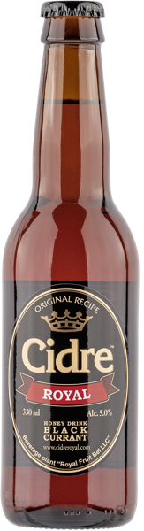 Изображение Медовуха 5,0% Сидр Роял черная смородина Роял Фрут Бел с/б, 0,33 л