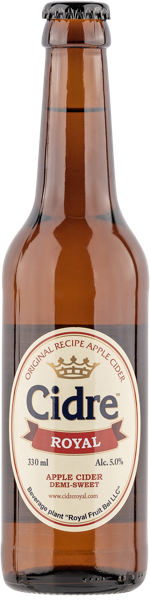 Изображение Сидр яблочный п/сл 5,0% Роял Роял Фрут Бел с/б, 0,33 л