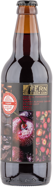 Изображение Сидр яблочный сладкий 6,0% Ферн вишня миндаль Роял Фрут Бел с/б, 0,5 л
