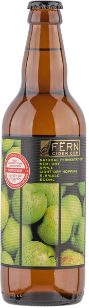 Изображение Сидр яблочный п/сух 5,8% Ферн Роял Фрут Бел с/б, 0,5 л