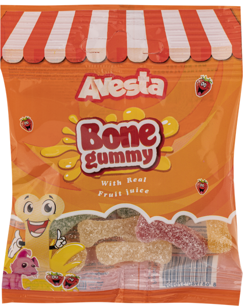 Изображение Мармелад жевательный Авеста кости Аверест м/у, 20 г