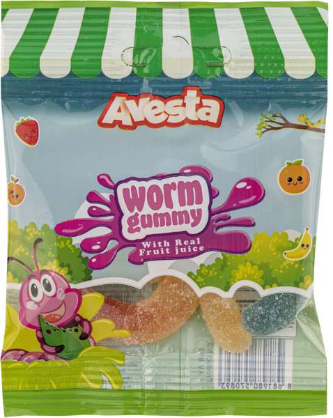 Изображение Мармелад жевательный Авеста червячки Аверест м/у, 20 г