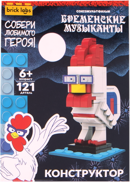 Изображение Конструктор с 6 лет AB-1114 Бриклабс русские сказки петух Бриклабс к/у, 1 шт